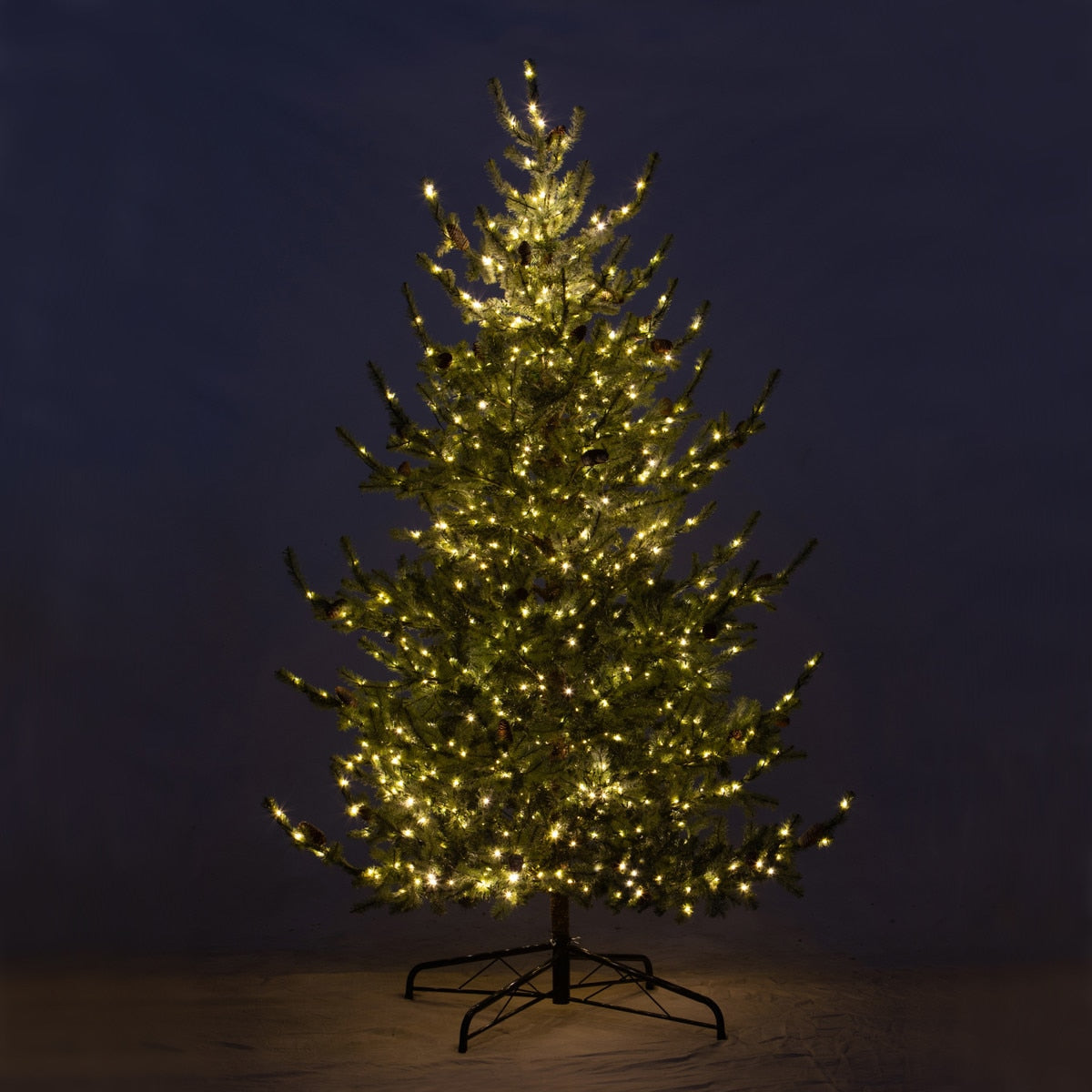 9' Iced Blue Spruce Tree with Micro Light style shot 2