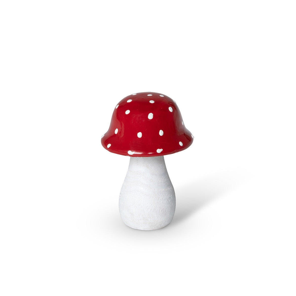 Red Polka Dot Wooden Mushroom, Mini style shot 1