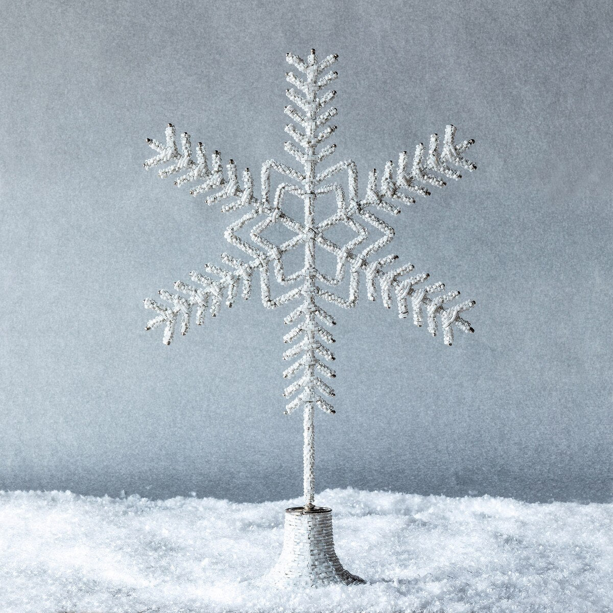 Beaded Tabletop Snowflake, Large