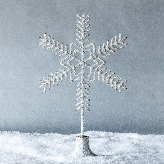 Beaded Tabletop Snowflake, Large