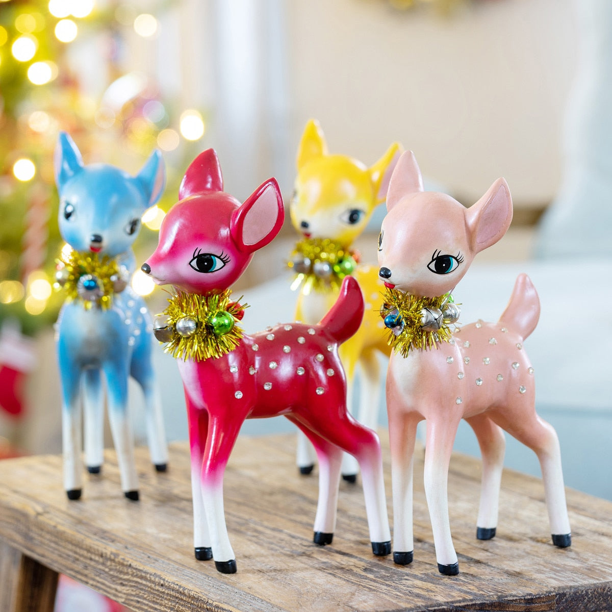 Retro Reindeer, 4 Assorted Colors
