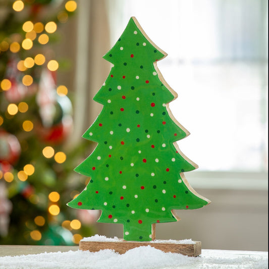 Polka Dot Pattern Tabletop Tree