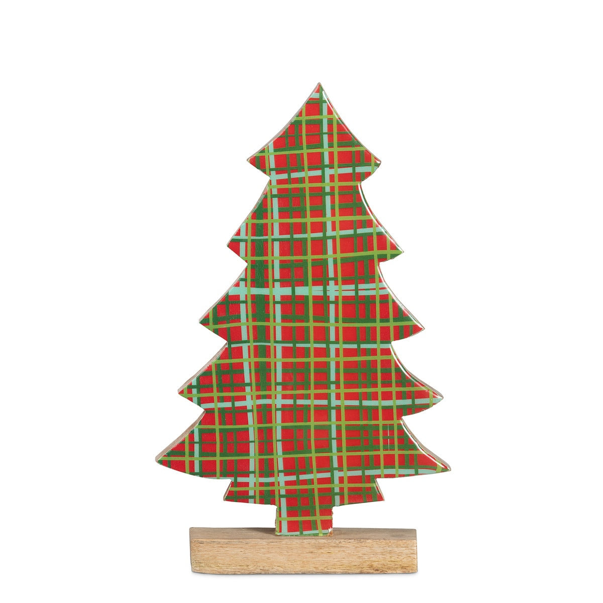 Plaid Pattern Tabletop Tree style shot 1