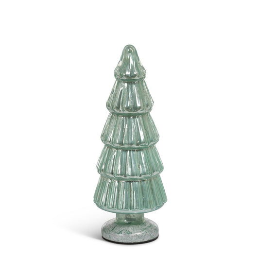 Lustrous Sage Glass Tabletop Tree, 12.5" style shot 1