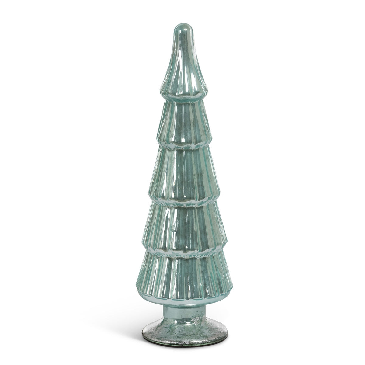 Lustrous Sage Glass Tabletop Tree, 15" style shot 1