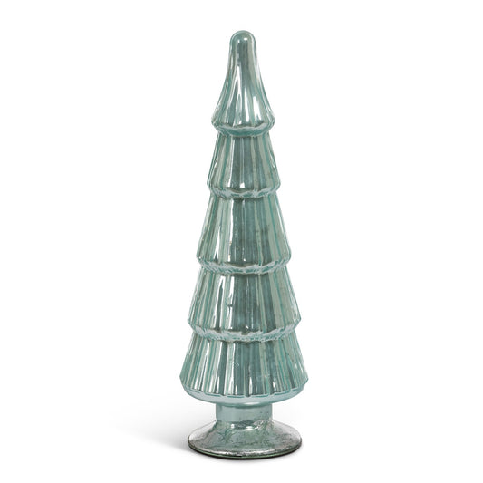 Lustrous Sage Glass Tabletop Tree, 15" style shot 1