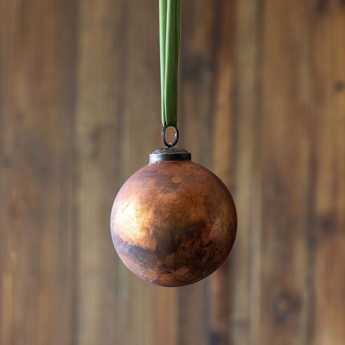 Pomegranate Mercury Glass Ball Ornament, Medium