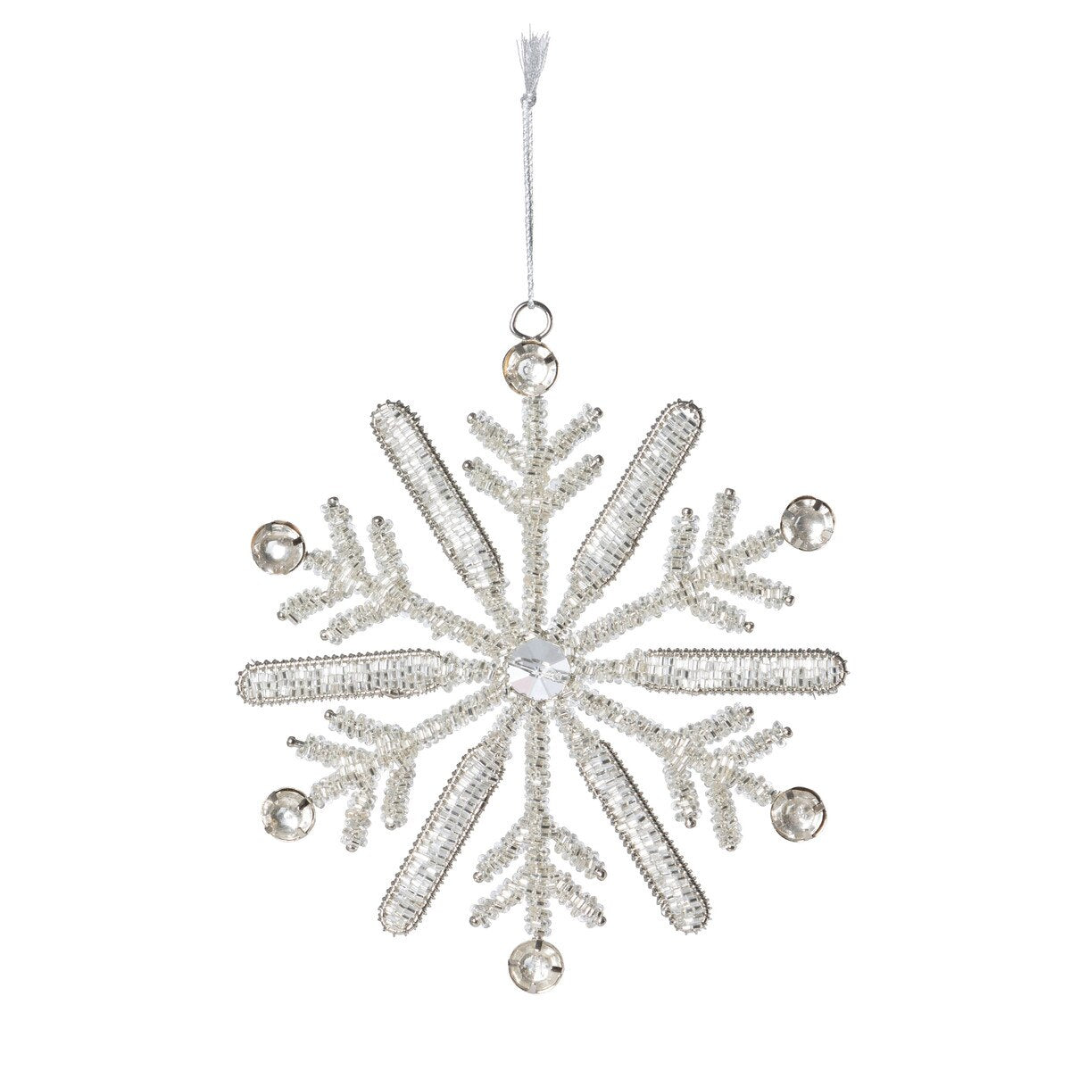 Glitter and Gem Snowflake Ornament style shot 1