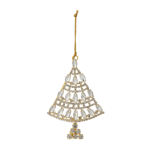 Jeweled Christmas Tree Brooch Ornament style shot 1