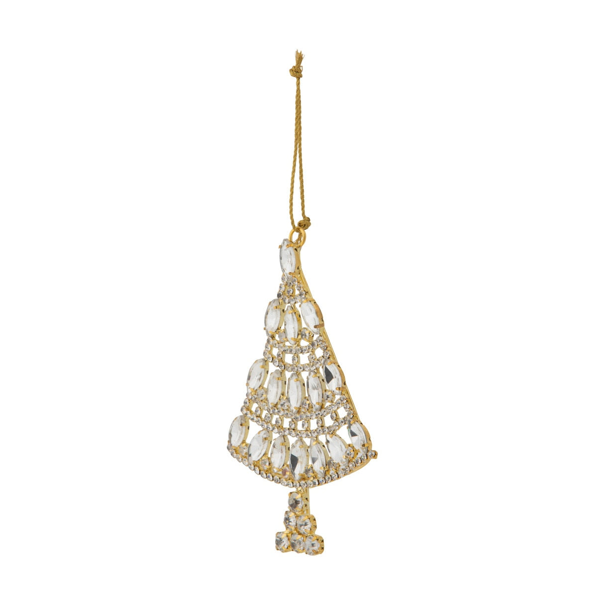 Jeweled Christmas Tree Brooch Ornament style shot 2