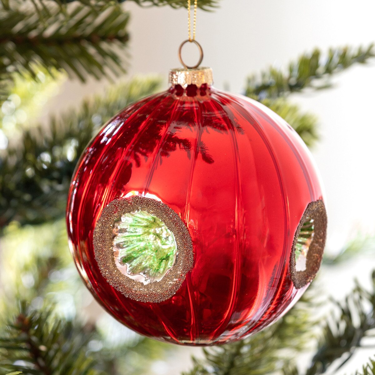 Reflector Glass Ball Ornament, Large