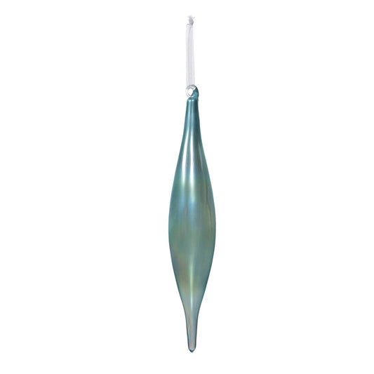 Northern Sky Blue Glass Pinnacle Ornament style shot 1