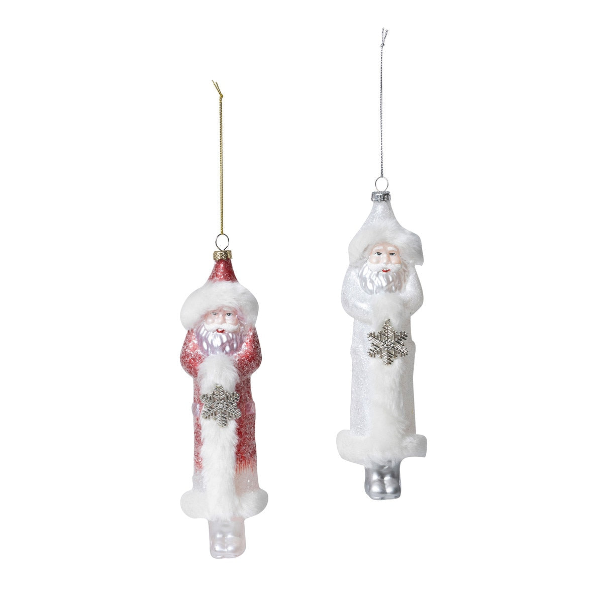 Father Christmas Glass Ornament, 2 Assorted Styles style shot 1