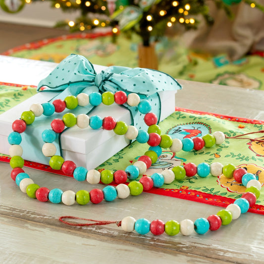 Whimsical Wood Beaded Garland