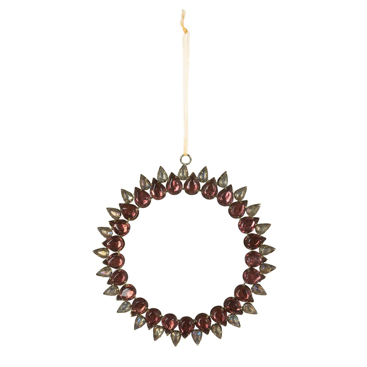 Jewel Tone Gem Wreath Ornament style shot 1