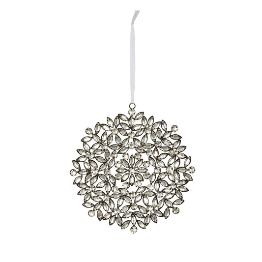 Antique Silver Gem Fleurette Ornament style shot 1