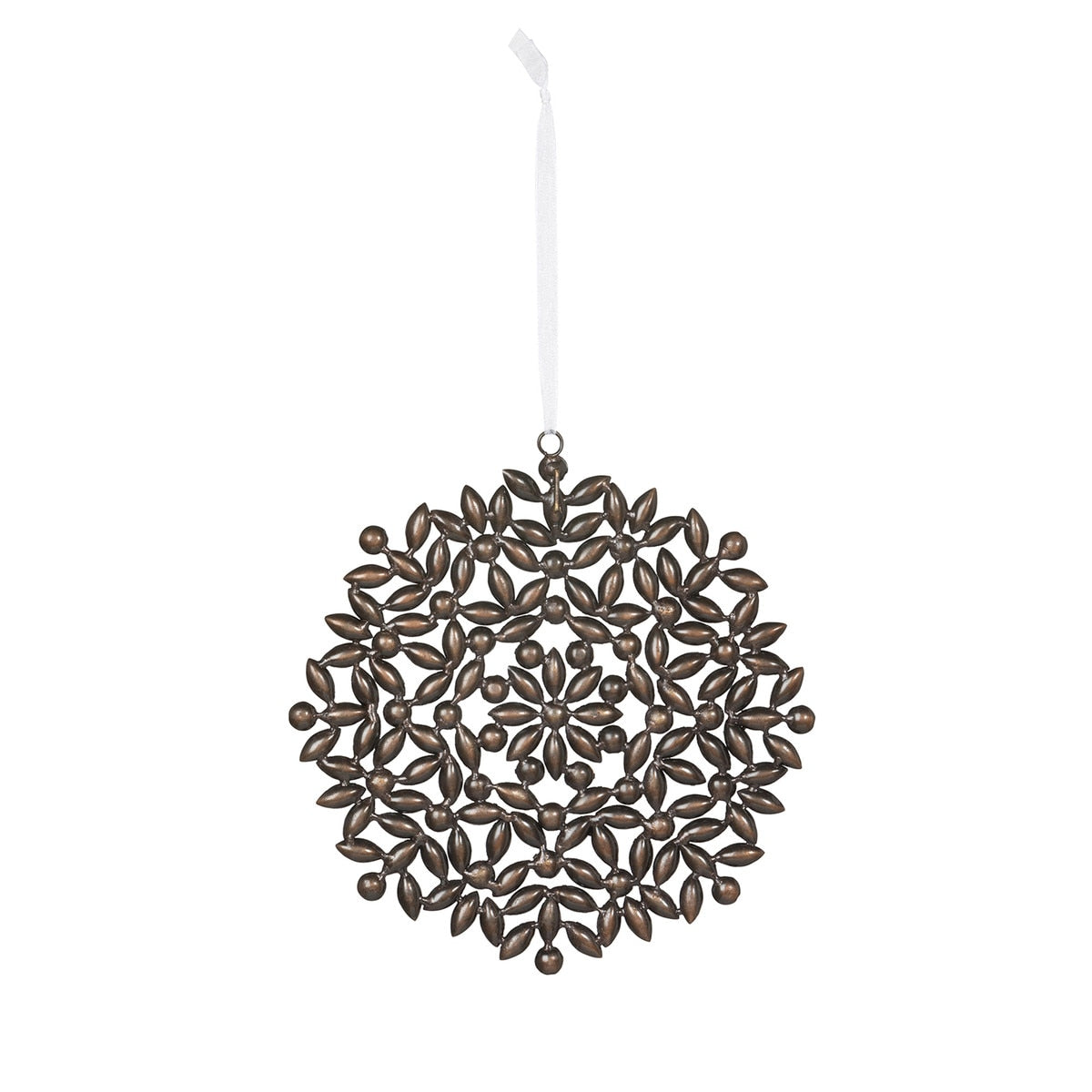 Antique Silver Gem Fleurette Ornament style shot 2