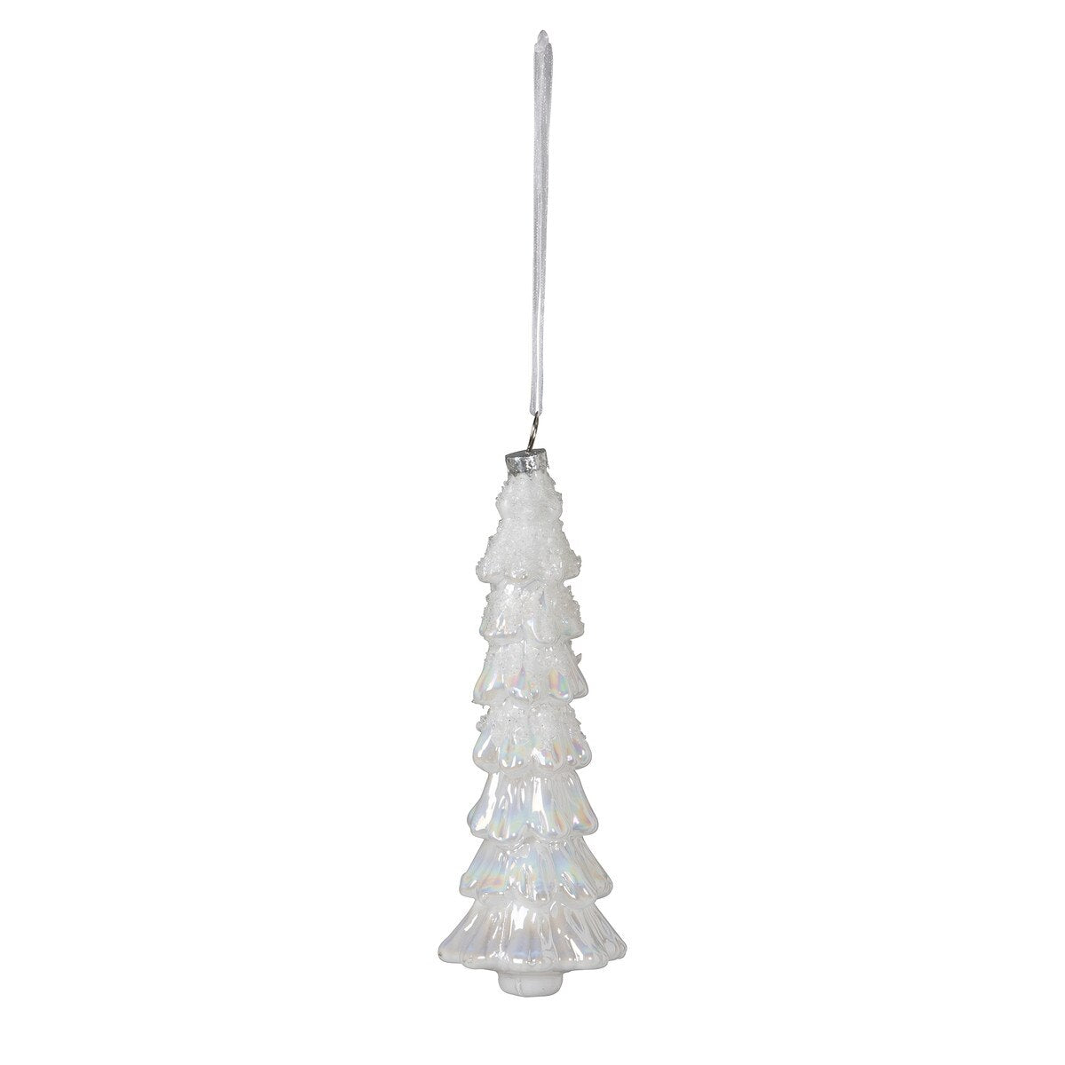 Frosted Fir Tree Glass Ornament style shot 1