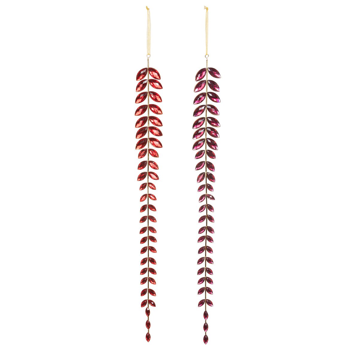 Ruby Gem Vining Drop Ornament, 2 Assorted Styles style shot 1