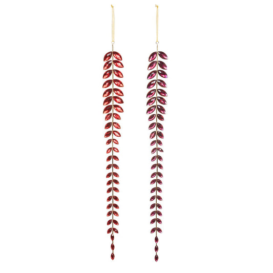 Ruby Gem Vining Drop Ornament, 2 Assorted Styles style shot 1