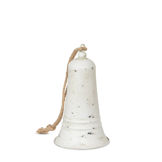 Carillon Antique White Metal Bell, 8" style shot 1