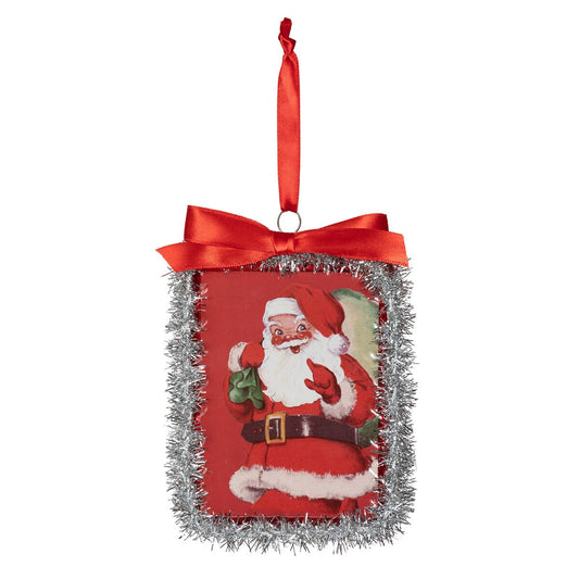 Classic Santa Postcard Ornament style shot 1