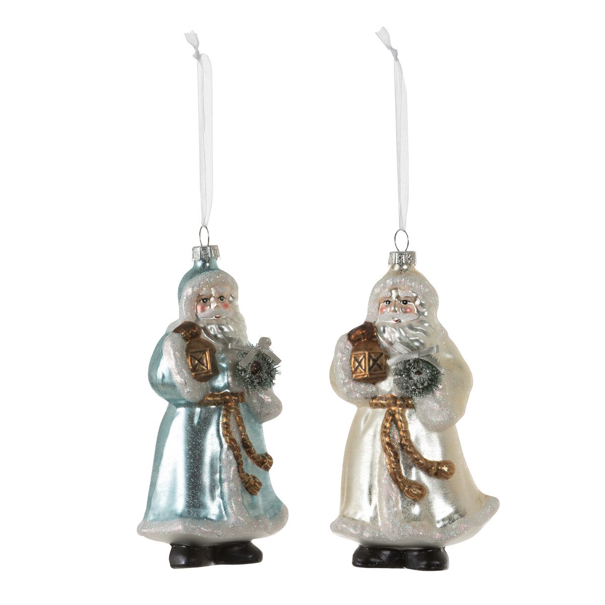 Father Christmas Glass Ornament, 2 Assorted Styles style shot 1