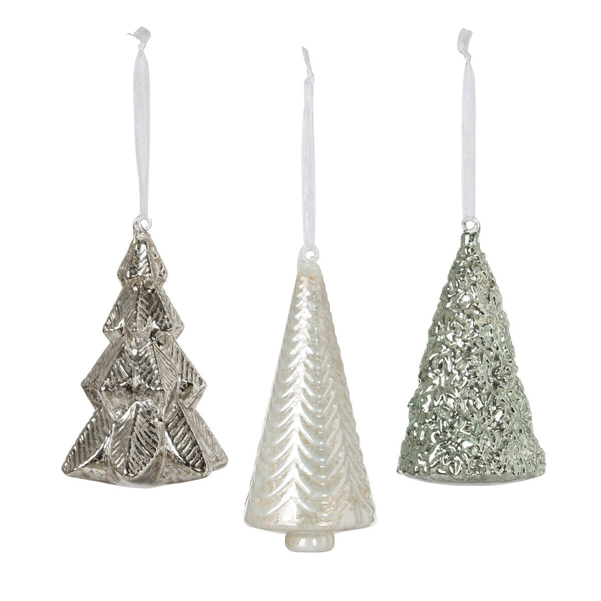 Northern Lights Glass Tree Ornament, 3 Assorted Styles style shot 1