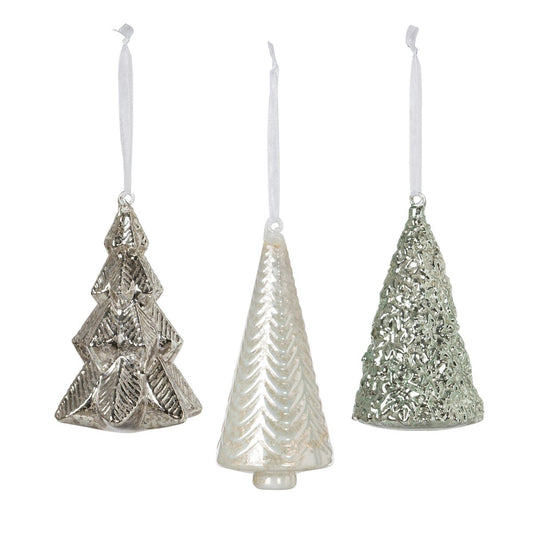 Northern Lights Glass Tree Ornament, 3 Assorted Styles style shot 1