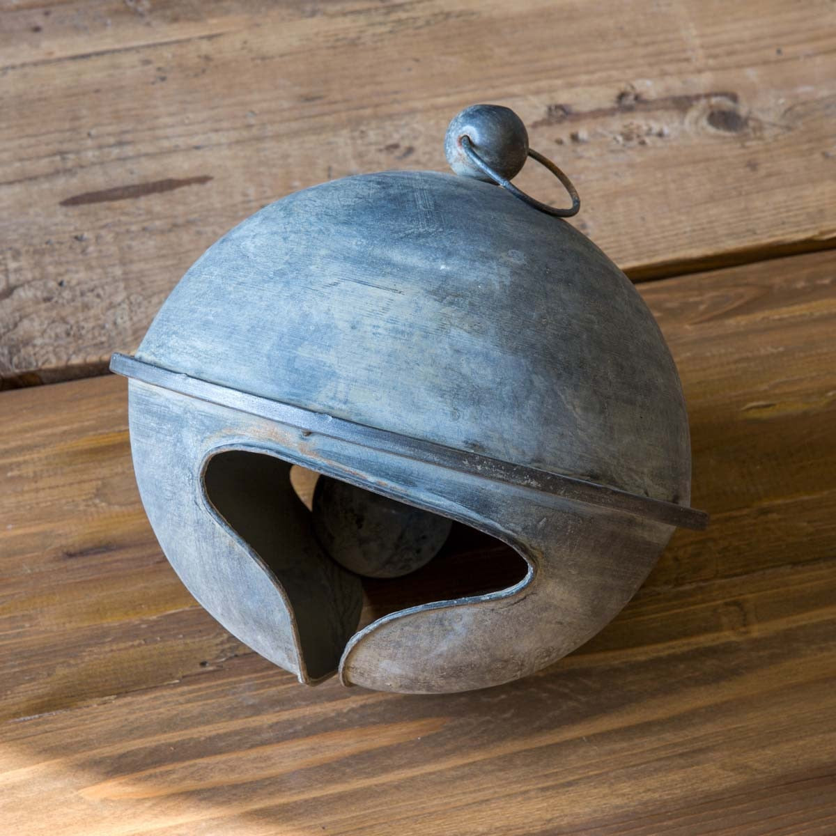 Weathered Tin Jingle Bell, Large