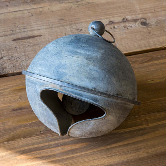 Weathered Tin Jingle Bell, Large