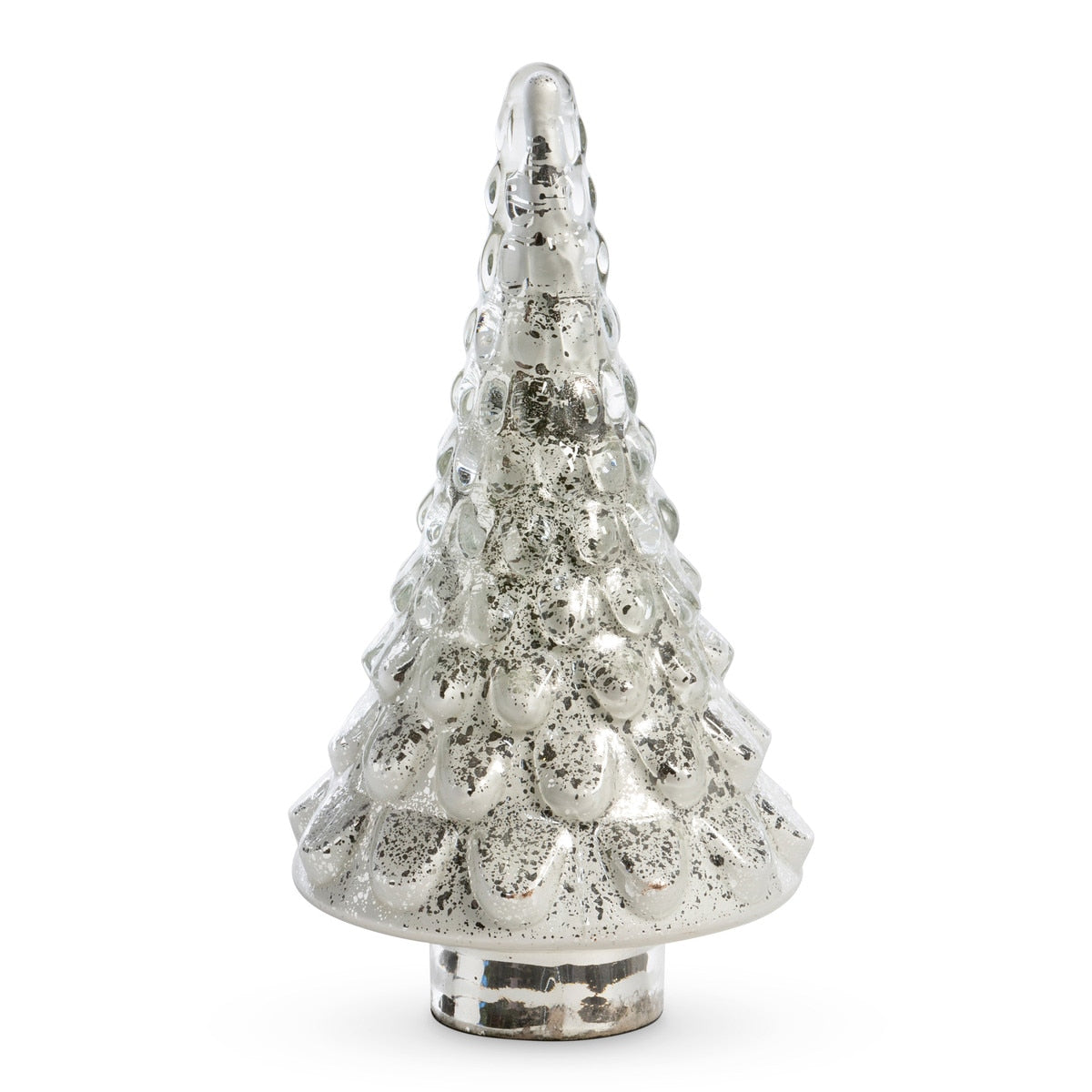 Icy Glass Tabletop Fir Tree, Large style shot 1