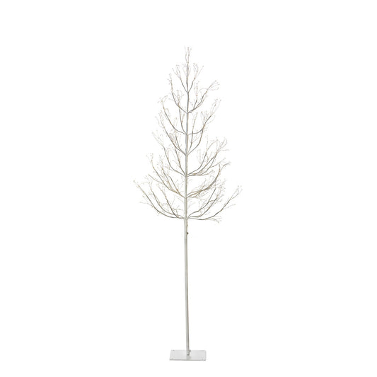 Winter White Adjustable Height LED Lighted Tree, 5-6' style shot 1