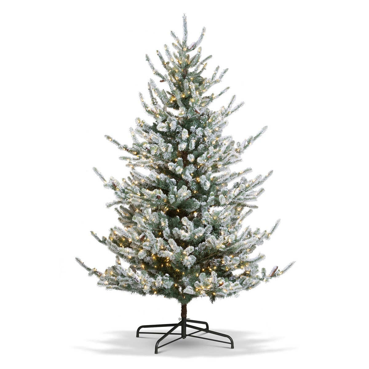 Park Hill Flocked Blue Spruce Tree, 9' style shot 1