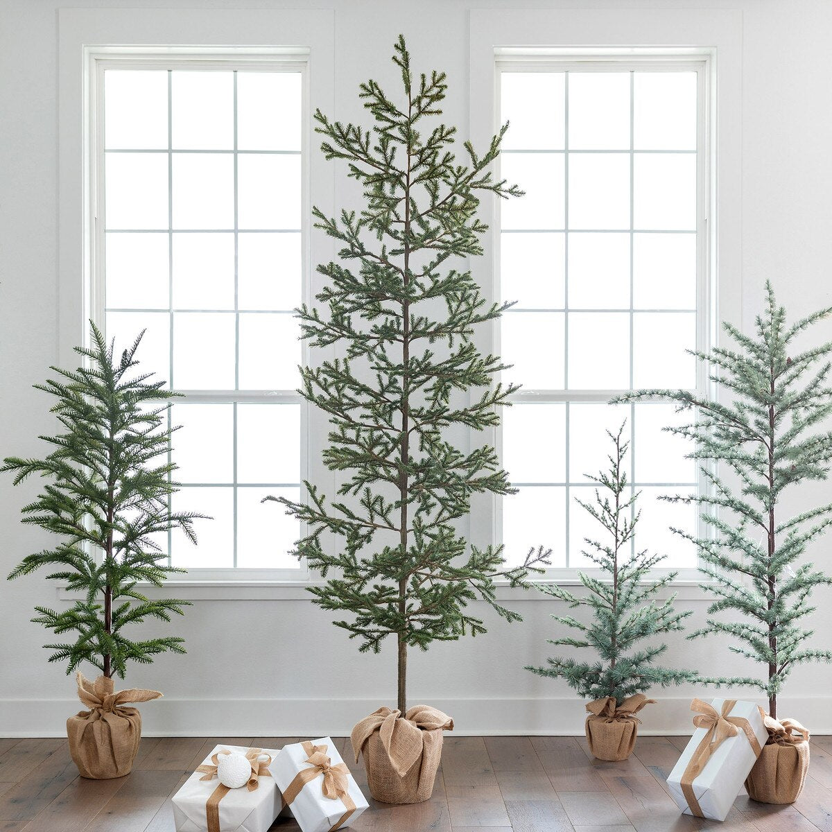 Noble Fir Front Porch Tree in Burlap Bag, 90"