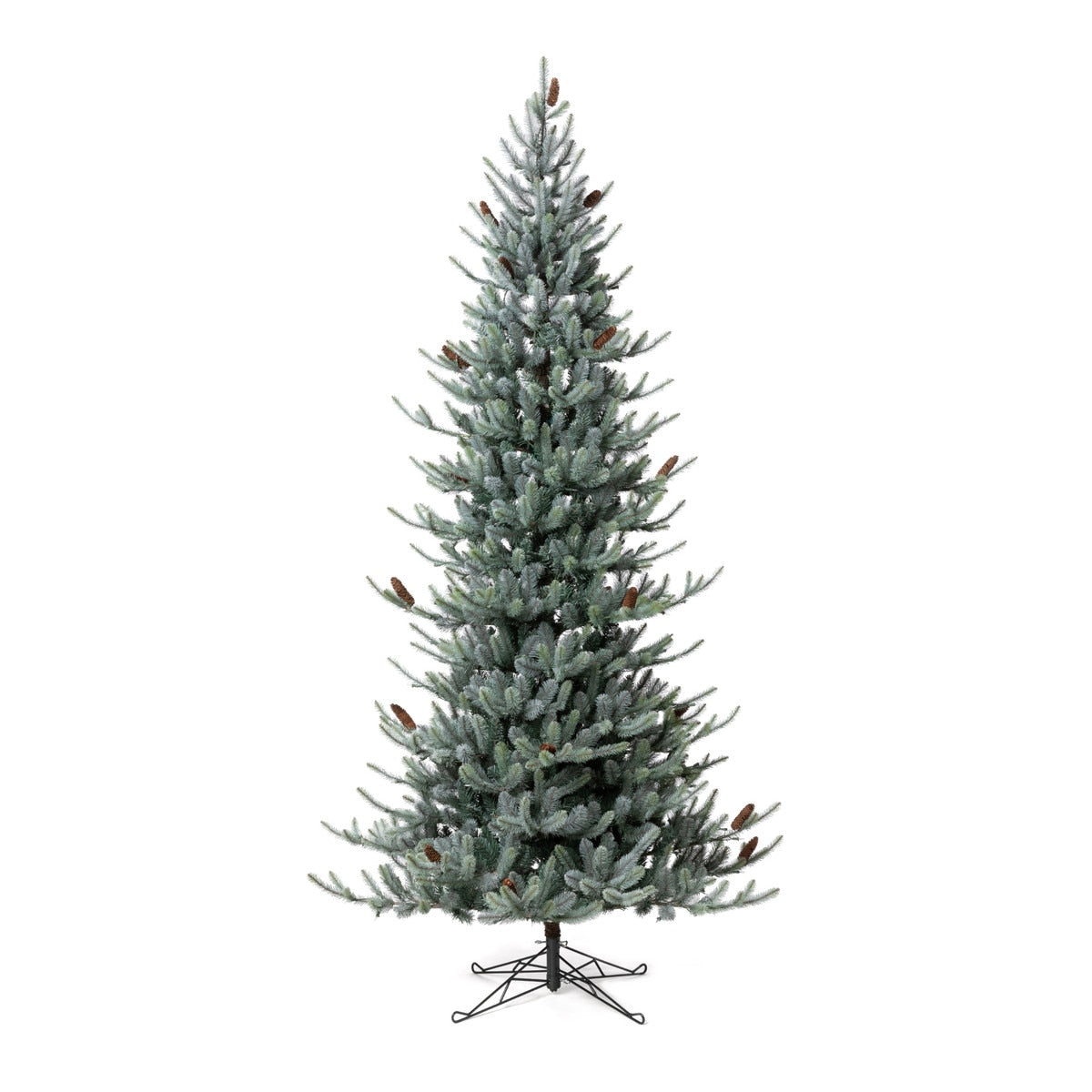 Park Hill Blue Spruce Slim Christmas Tree, 9' style shot 1