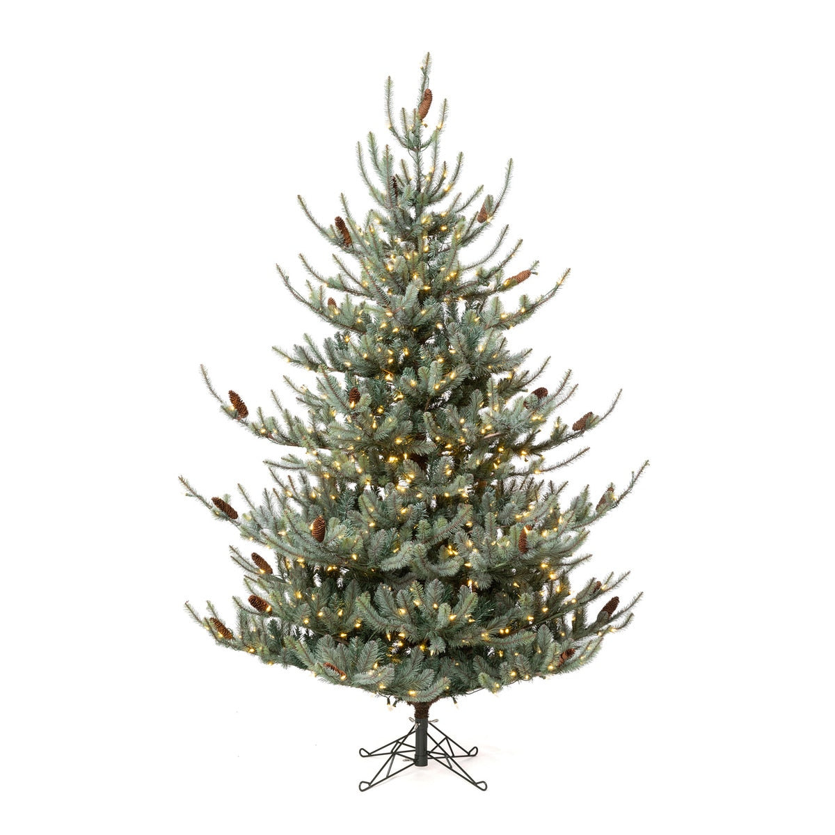 Park Hill Blue Spruce Christmas Tree, 7.5' style shot 2