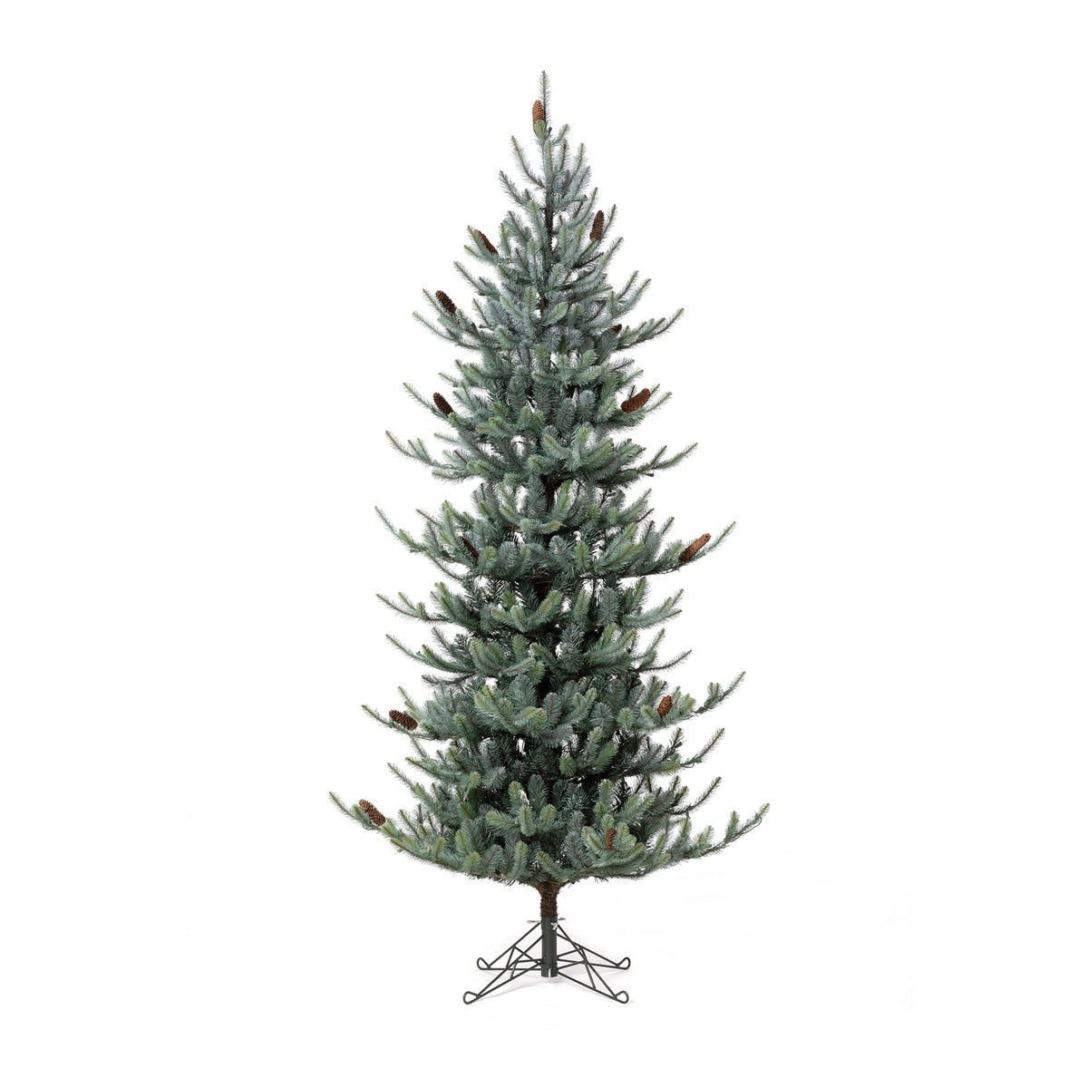Park Hill Blue Spruce Slim Christmas Tree, 7.5' style shot 1