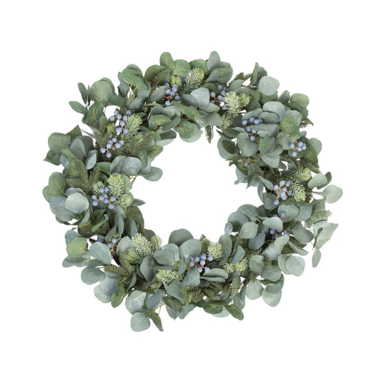 Viburnum Berry and Eucalyptus Door Wreath style shot 1