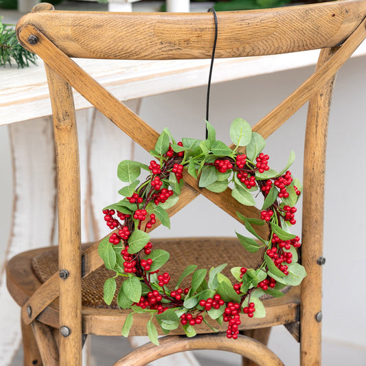 Red Berry and Bayleaf Wreath