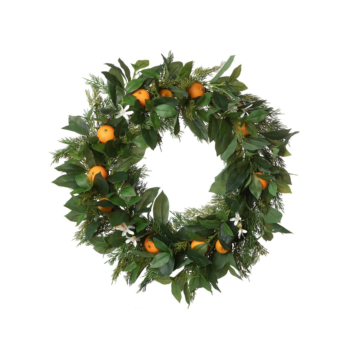 Orange Blossom and Cedar Wreath style shot 1
