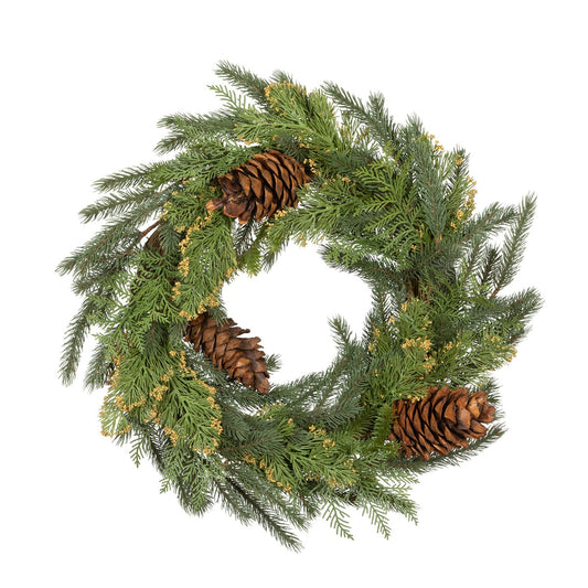Mixed Evergreen Wreath style shot 1