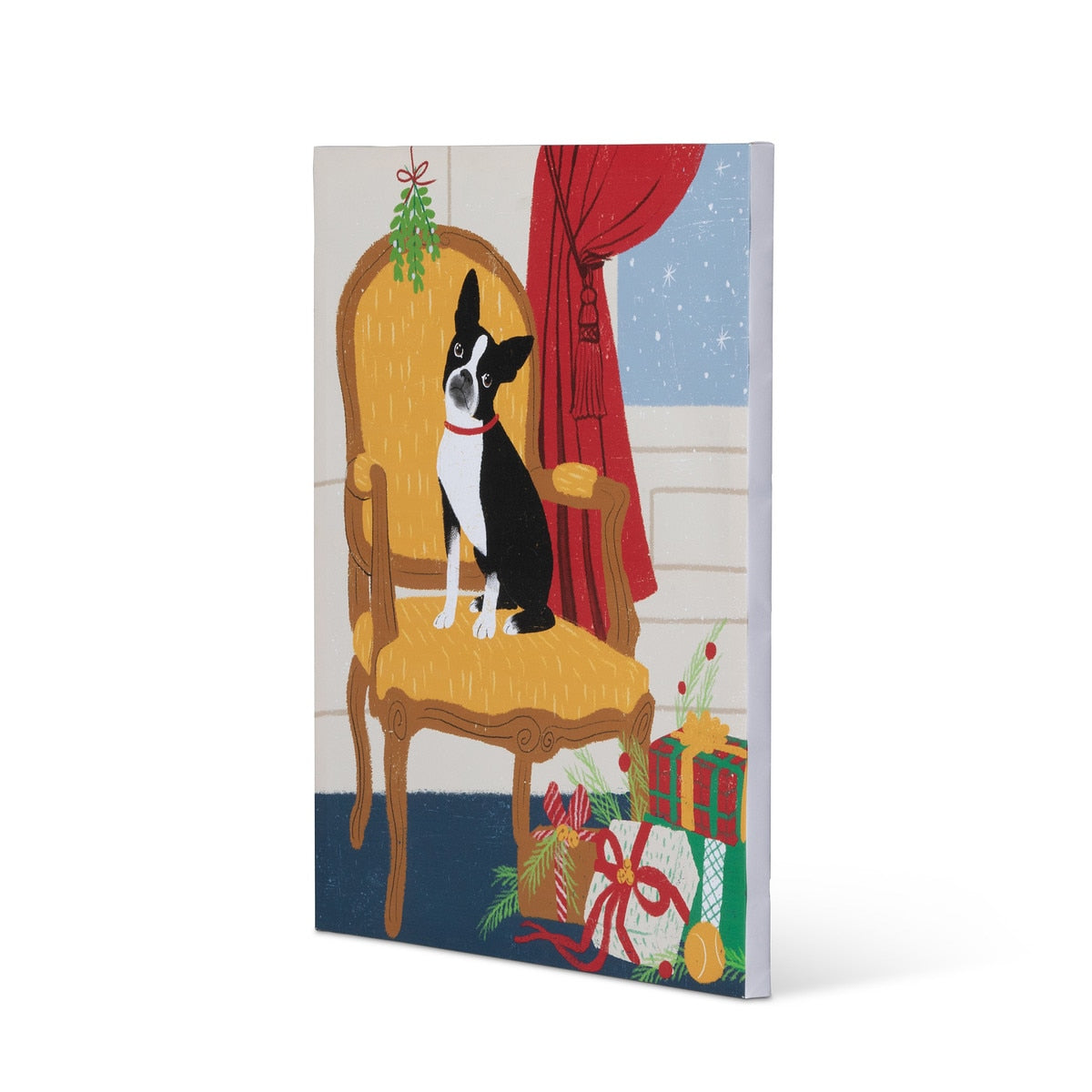 Noelle the French Bulldog on Chair Canvas Print style shot 2