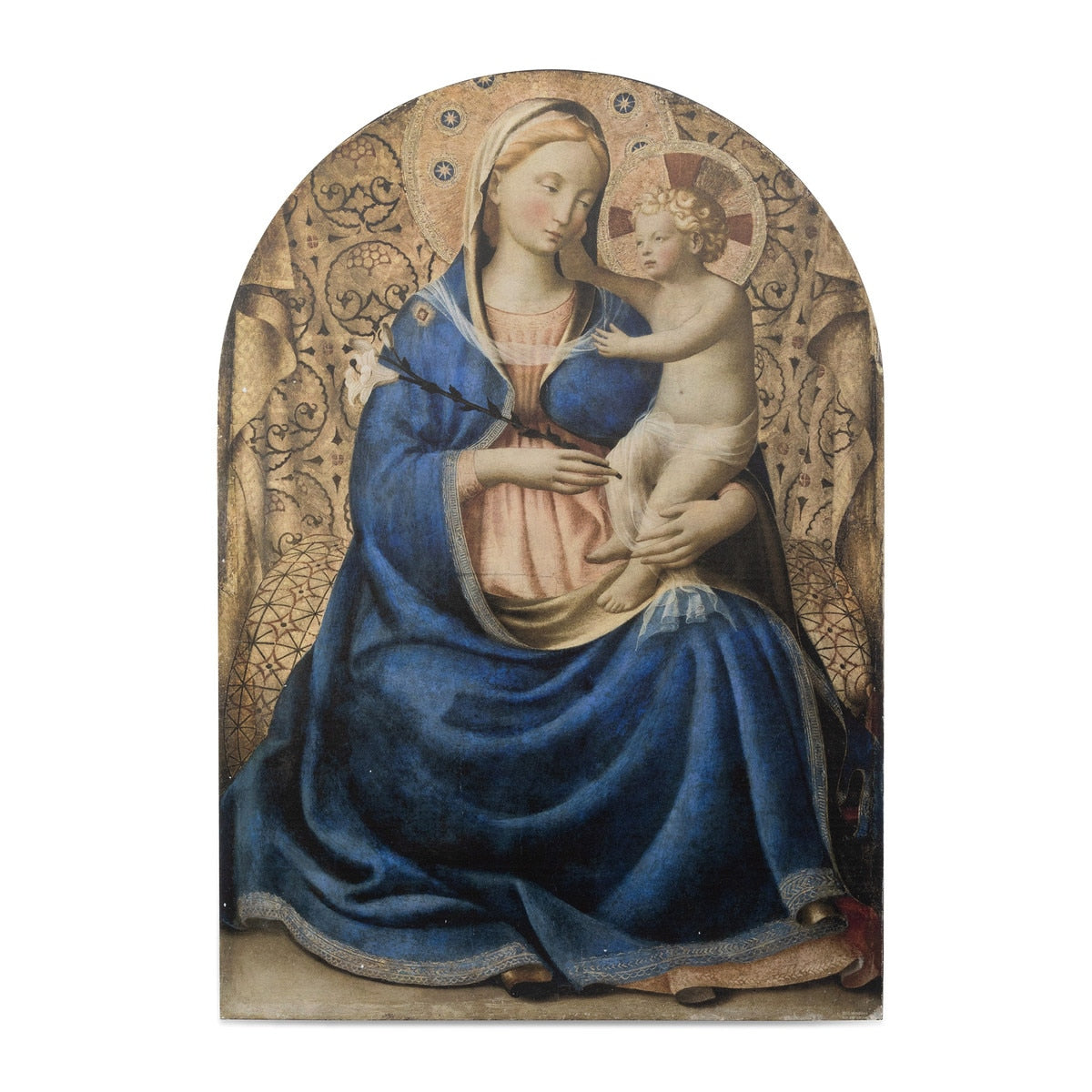 Madonna Renaissance Print on Wood style shot 1
