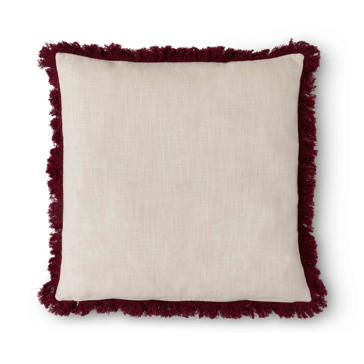 Mountain Road Appliqued Cotton Pillow style shot 2