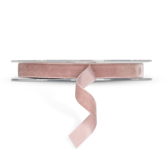 Swiss Velvet Blush Rose Ribbon, .625W style shot 1