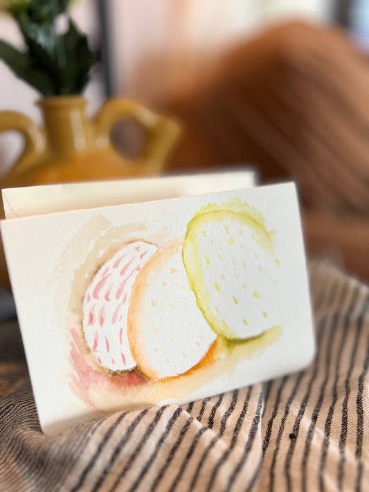 Hand-Painted Spring Eggs Card (One of a Kind)