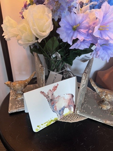 Hand-Painted Vermont Lamb Card (One of a Kind)